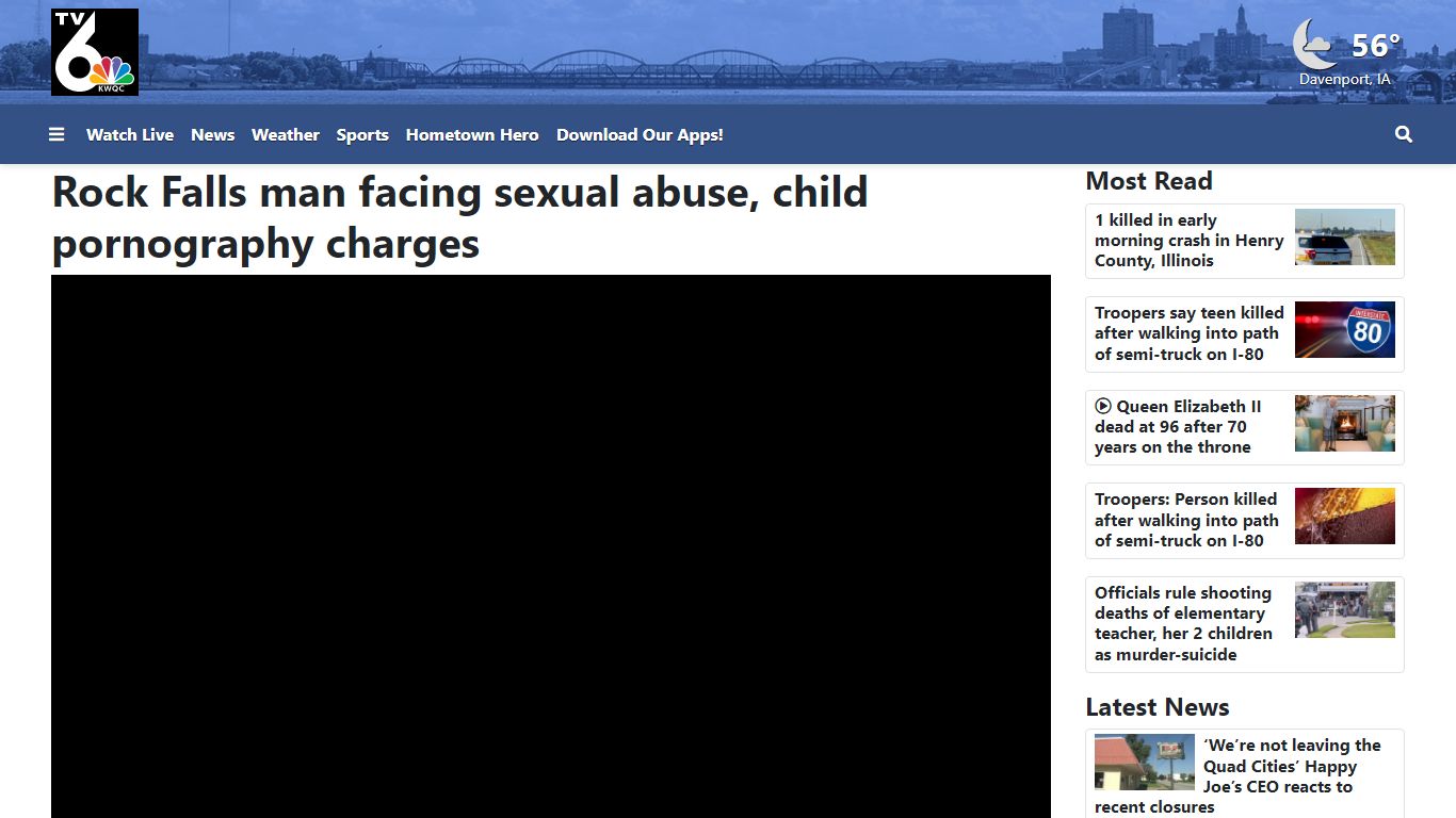 Rock Falls man facing sexual abuse, child pornography charges - KWQC